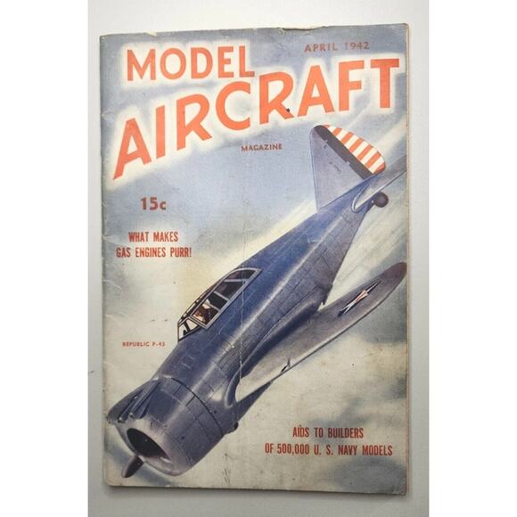 1942 Model Aircraft Magazine - April 1942 M596 - Picture 1 of 16
